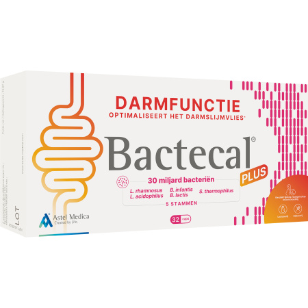 Bactecal Plus Evenwichtige Darmfunctie Voedingssupplement 32 Capsules