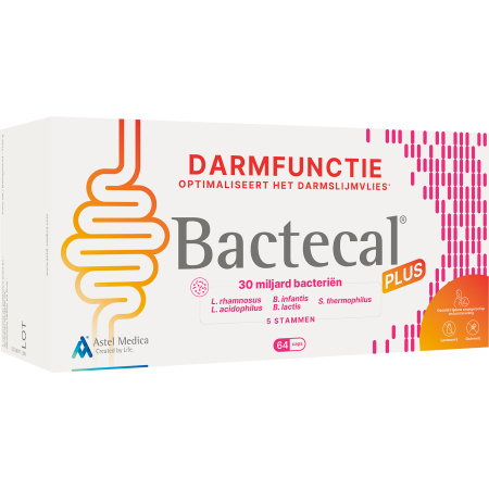 Bactecal Plus Evenwichtige Darmfunctie Voedingssupplement 64 Capsules
