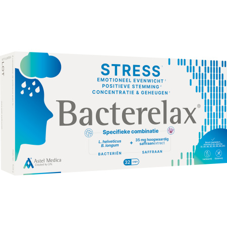 Bacterelax Positieve Stemming En Stressweerstand Voedingssupplement 32 Capsules