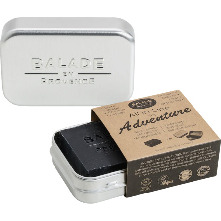 Balade En Provence All-In-1 For Adventure Aluminium Doos + All-In-1 Vaste Zeep Voor Mannen 80g
