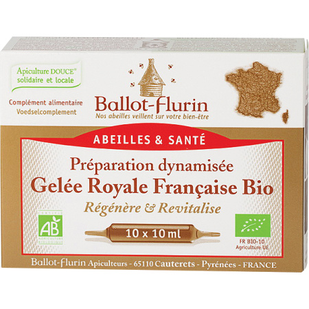 Ballot-Flurin Biologische Franse Koninginnengelei Ampullen 10x10ml