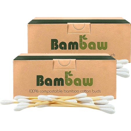 Bambaw Bamboe Wattenstaafjes 200 Stuks Promo 1+1 Gratis