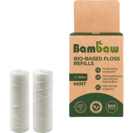 Bambaw Flosdispenser Maiszetmeel 2 Stuks