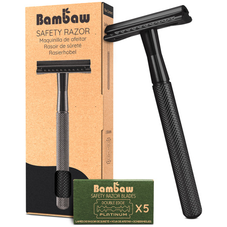Bambaw Metalen Scheermes Zwart 1 Stuk