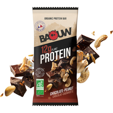 Baouw Proteïne Reep Bio Chocolade Pinda 12x50g