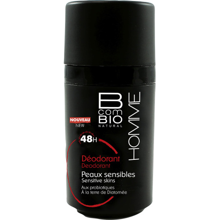 BcomBio Natural Homme Deodorant 48u Voor Gevoelige Huid 50ml