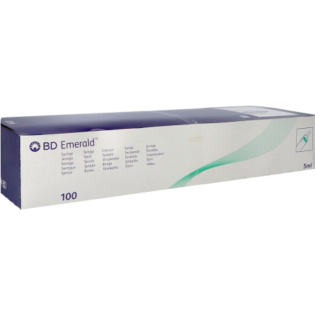 Bd Emerald 5ml Luer Slip + Afneembare Naald 21gx40mm 100 Stuks