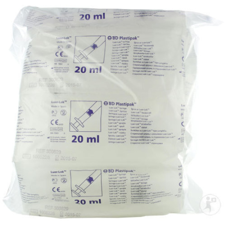 BD Plastipak Spuit Luer-Lok 20ml Stuks 10 (300629)