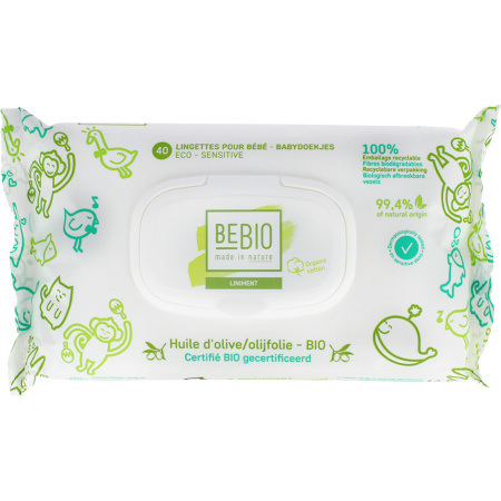 Bebio Babydoekjes Met Liniment En Biokatoen Bio Olijfolie