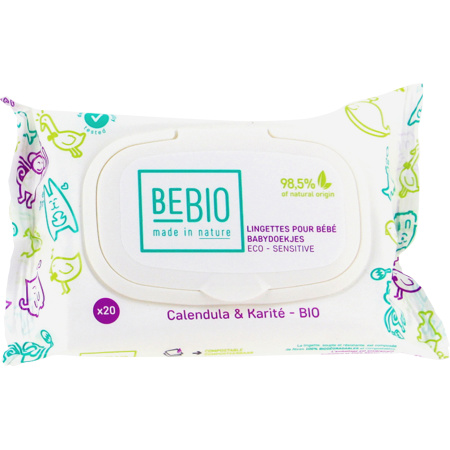 Bebio Babydoekjes Licht Geparfumeerd Calendula En Karité Bio