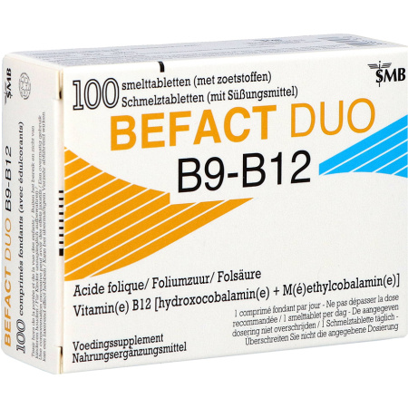 Befact Duo B9-B12 100 Smelttabletten