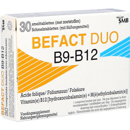 Befact Duo B9-B12 30 Smelttabletten