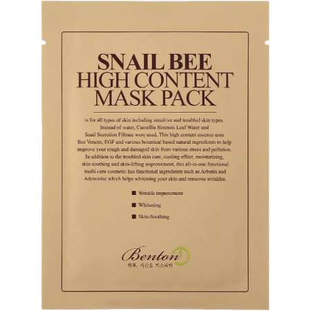 Benton Snail Bee High Content Mask Pack 1 Stuk