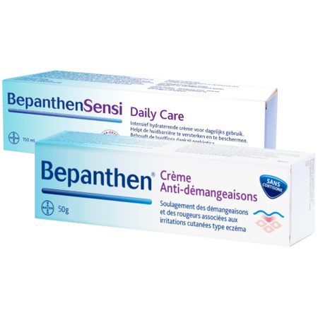 Bepanthen Anti-Jeuk Crème Tube 50g + BepanthenSensi Daily Care Crème 150ml
