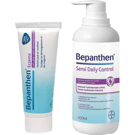 Bepanthen Pack Eczema Tube 50g + Sensi Daily Control Pompfles 400ml