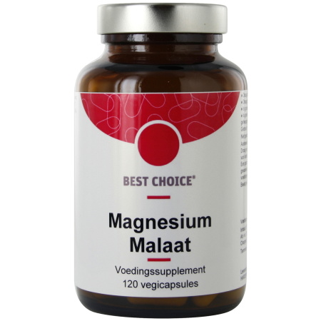 Best Choice Magnesium Malaat Voedingssupplement 120 Vegicapsules
