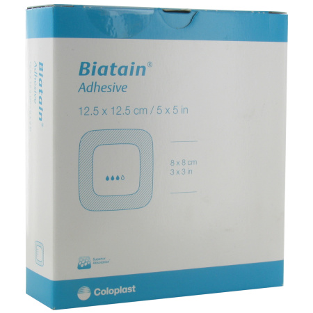 Coloplast Biatain Adhesive Schuimverband Zelfklevend 12,5x12,5cm Stuks 10 (3420)