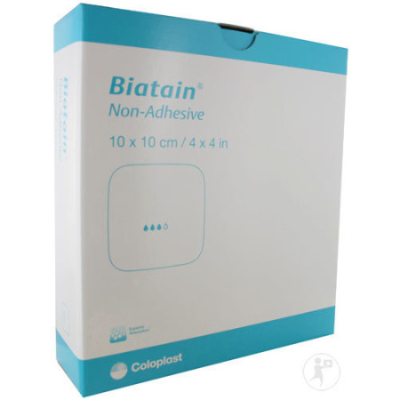 Coloplast Biatain Niet-Klevend Schuim Verband 10x10cm Stuks 10 (3410)
