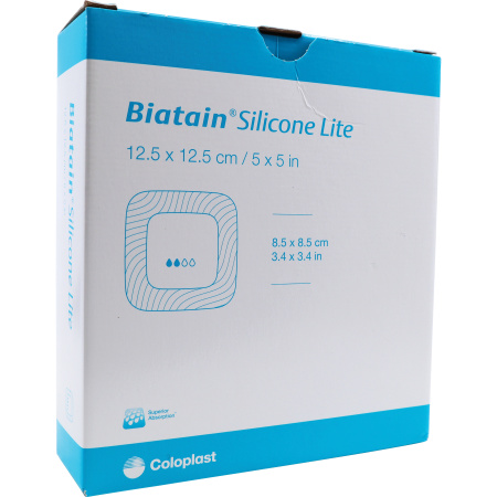 Coloplast Biatain Siliconen Lite Schuimverband 12,5x12,5cm Stuks 5 (3446)