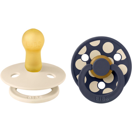 Bibs Studio Duo Polka Deep Space Maat 2 2 Stuks