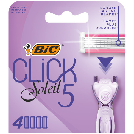 Bic Click 5 Soleil Herbruikbaar Scheermes 4 Navullingen