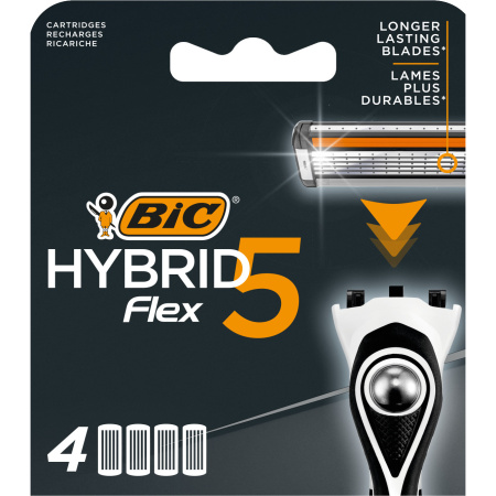 Bic Hybrid 5 Flex Navullingen 4 Stuks