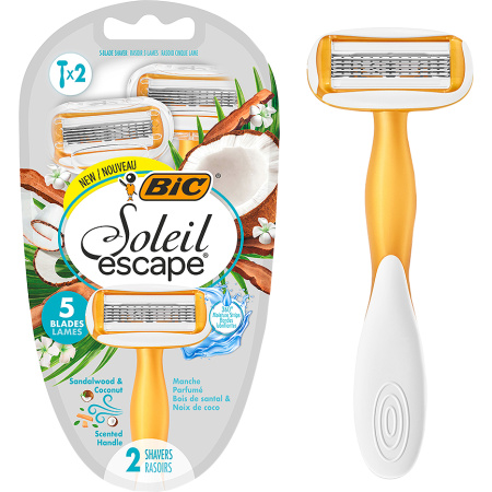 Bic Soleil Escape 5 Coconut Wegwerpscheermesjes 2 Stuks