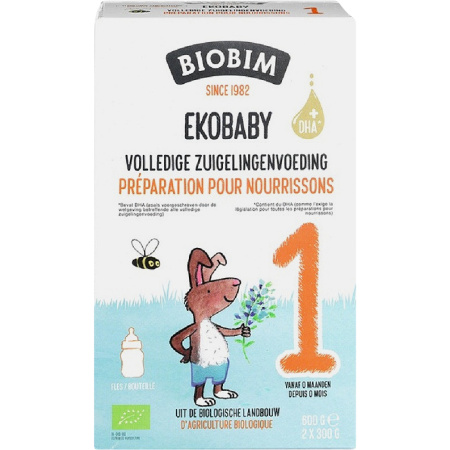 Biobim Ekobaby 1 Zuigelingenvoeding 0+ Maanden Bio 600g