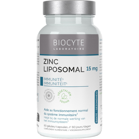Biocyte Longevity Zn Zinc Liposomal Zonder Titaandioxide 60 Capsules