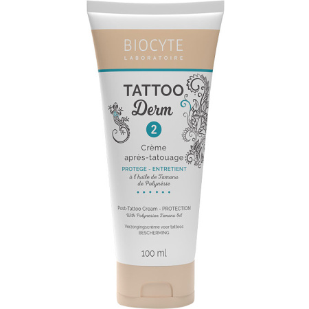 Biocyte Tatoo Derm 2 Verzorgingscrème Voor Tatoos Tube 100ml