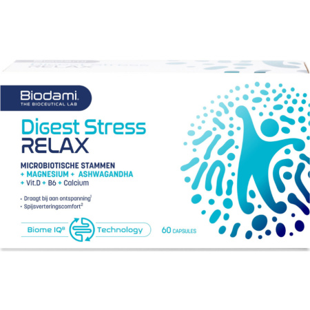Biodami Digest Stress Relax Voedingssupplement 60 Capsules