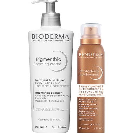 Bioderma Photoderm Routine Schuimende Crème 500ml + Autobronzant Hydraterende Spray 150ml