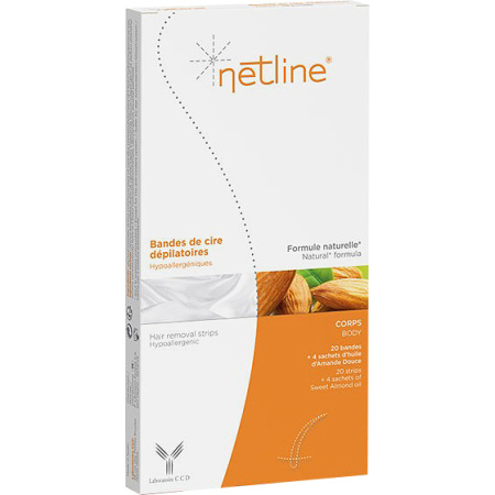 Netline Strips Koude Ontharingswas Lichaam Armen En Benen 20 Strips