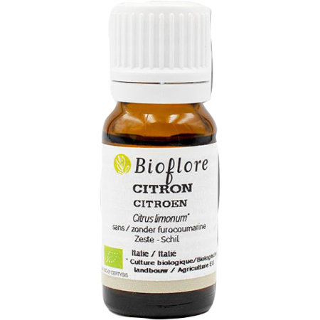 Bioflore Biologische Etherische Citroenolie Zonder Furocoumarinen 10ml