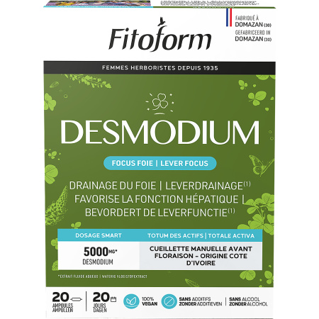 Bioholistic Fitoform Desmodium Leverdrainage Voedingssupplement 20 Ampullen