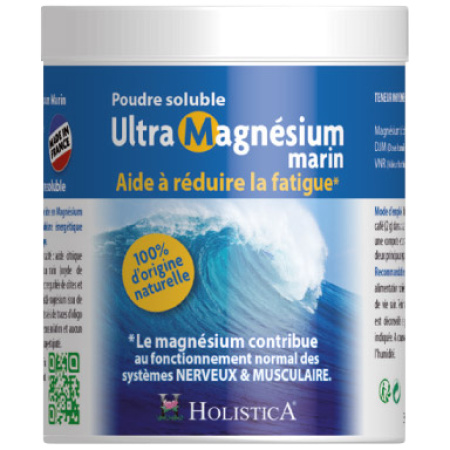 Bioholistic Ultra Zeemagnesium Oplosbare Poedervorm Tegen Vermoeidheid 150g