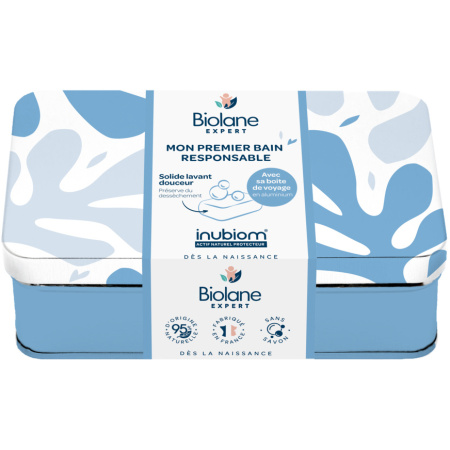 Biolane Expert Zachte Reinigende Zeep Bar 75g + Reisdoos + Bewaardoos