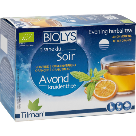 Biolys Citroenverbena Oranjeblad Avond Kruidenthee 24 Zakjes