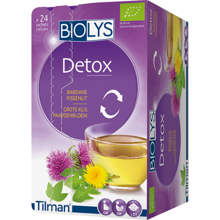 Biolys Kruidenthee Detox Klis-Paardenbloem 24 Zakjes