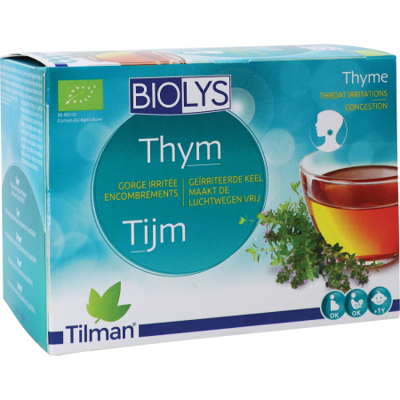 Biolys Tijm Geïrriteerde Keel Maakt De Luchtwegen Vrij 24 Zakjes
