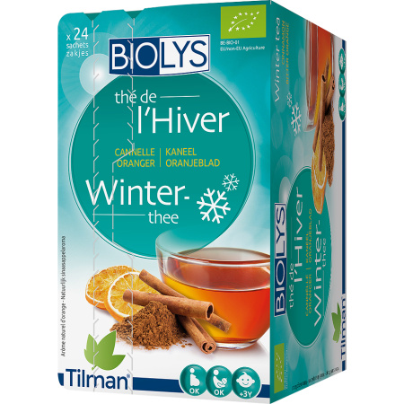 Biolys Winter-Thee Kaneel-Oranjeblad 24 Zakjes