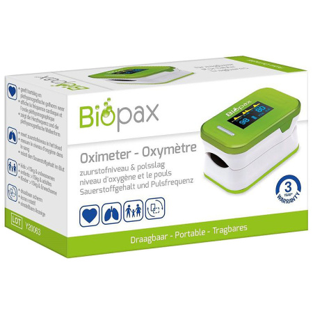 Biopax Draagbare Pulsoximeter 1 Stuk