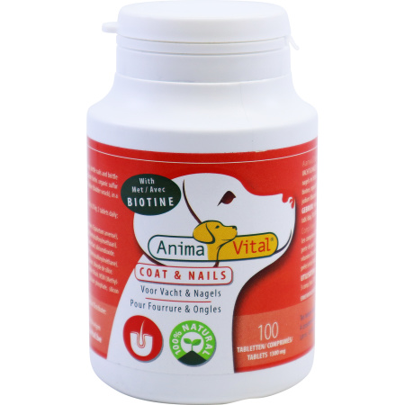 Animavital Coat And Nails Biotin-Komplex 100 Tabletten