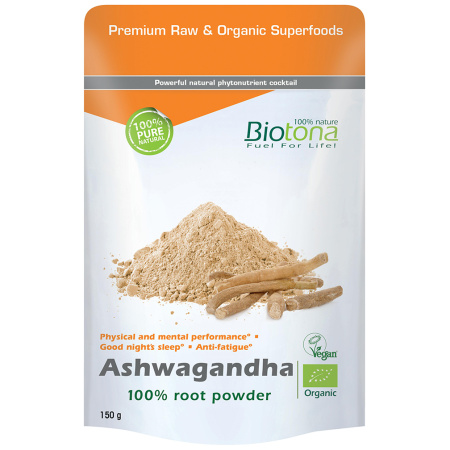 Biotona Ashwagandha Raw Powder Bio 150g