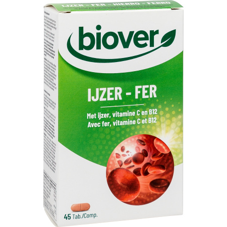 Biover IJzer Voedingssupplement 45 Tabletten
