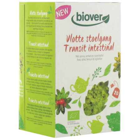 Biover Kruideninfusie Vlotte Stoelgang Bio 20 Zakjes