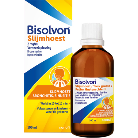 Bisolvon 2mg/ml Verneveloplossing Fles 100ml