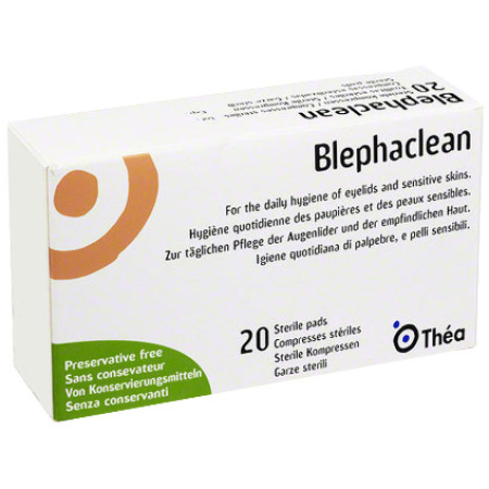 Blephaclean Hygiène Paupières 20 Compresses Stériles