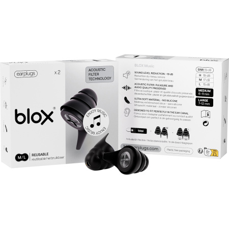 Blox Music Oordopjes Zwart 1 Paar