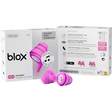 Blox Music Oordopjes Roze 1 Paar